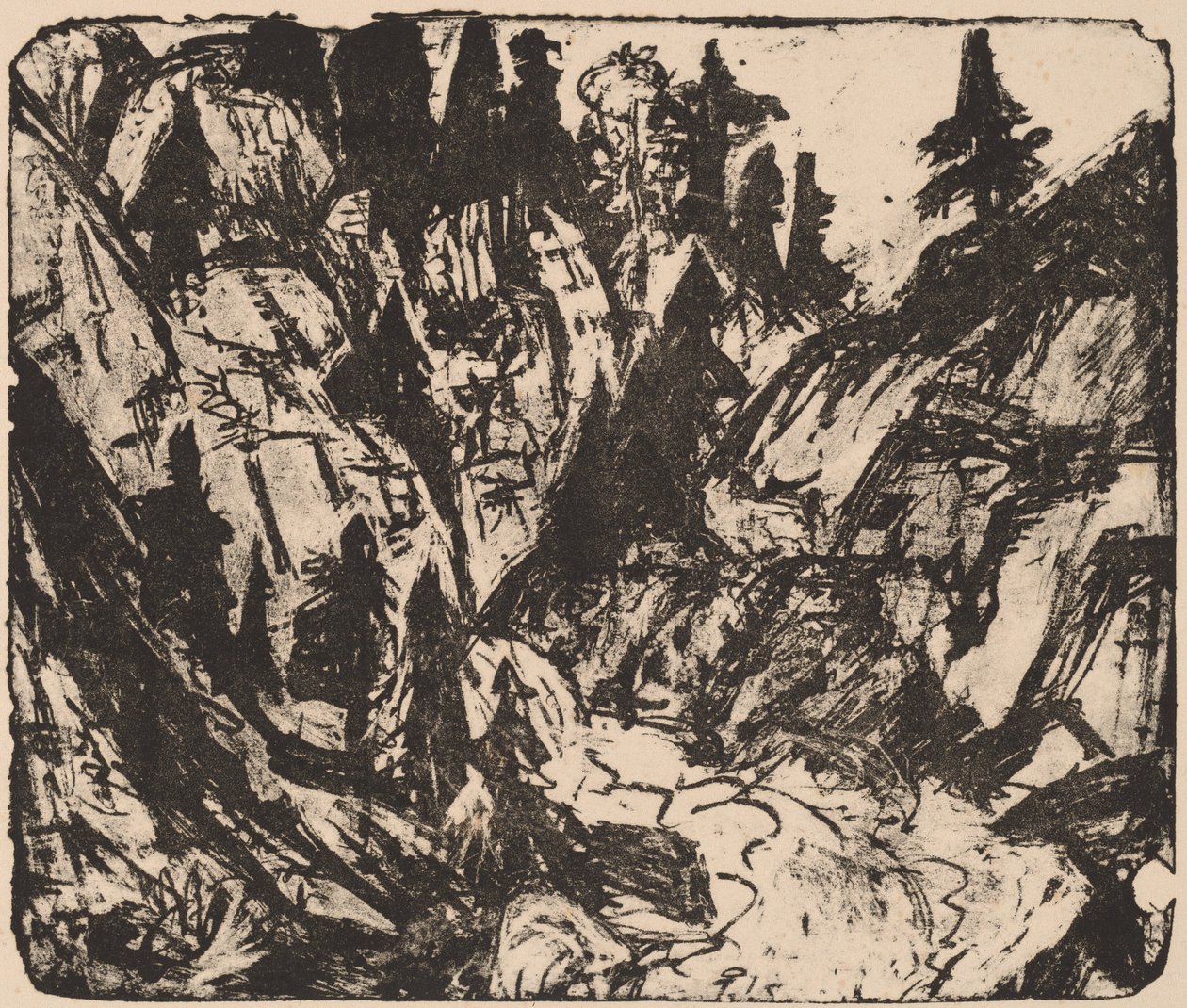 Rocky Stream tekijältä Ernst Ludwig Kirchner