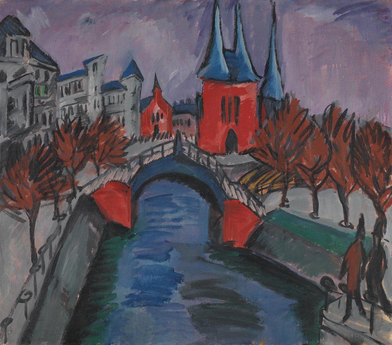 Rotes Elisabethufer, Berliini (kanava ja silta) tekijältä Ernst Ludwig Kirchner