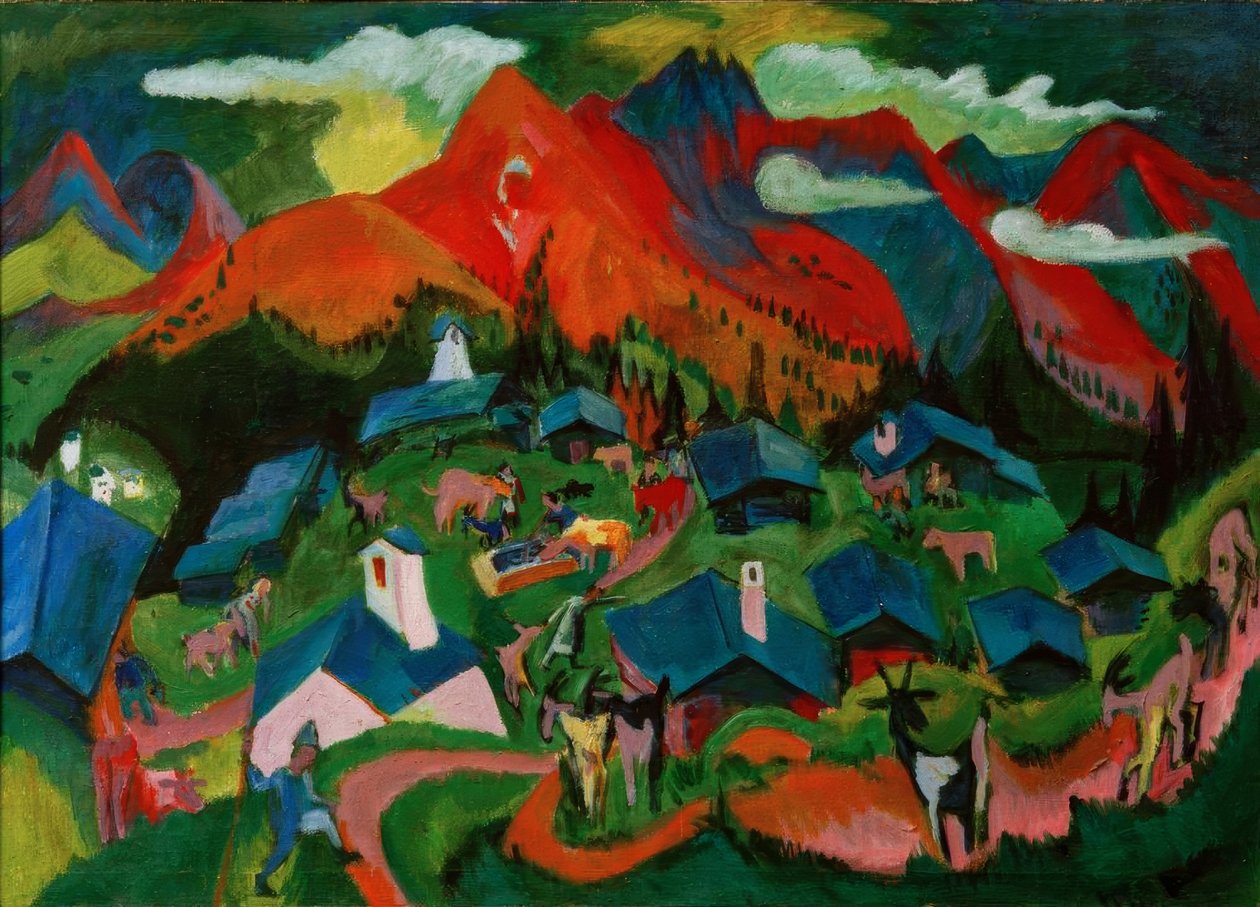 Eläinten paluu, Stafelalp tekijältä Ernst Ludwig Kirchner