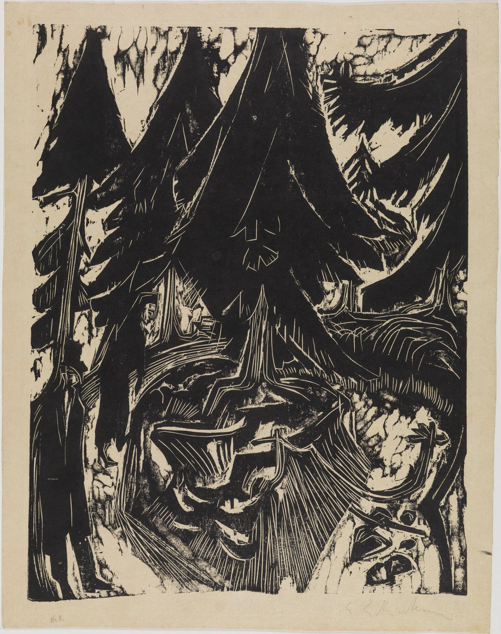 Kävely sanatoriossa tekijältä Ernst Ludwig Kirchner