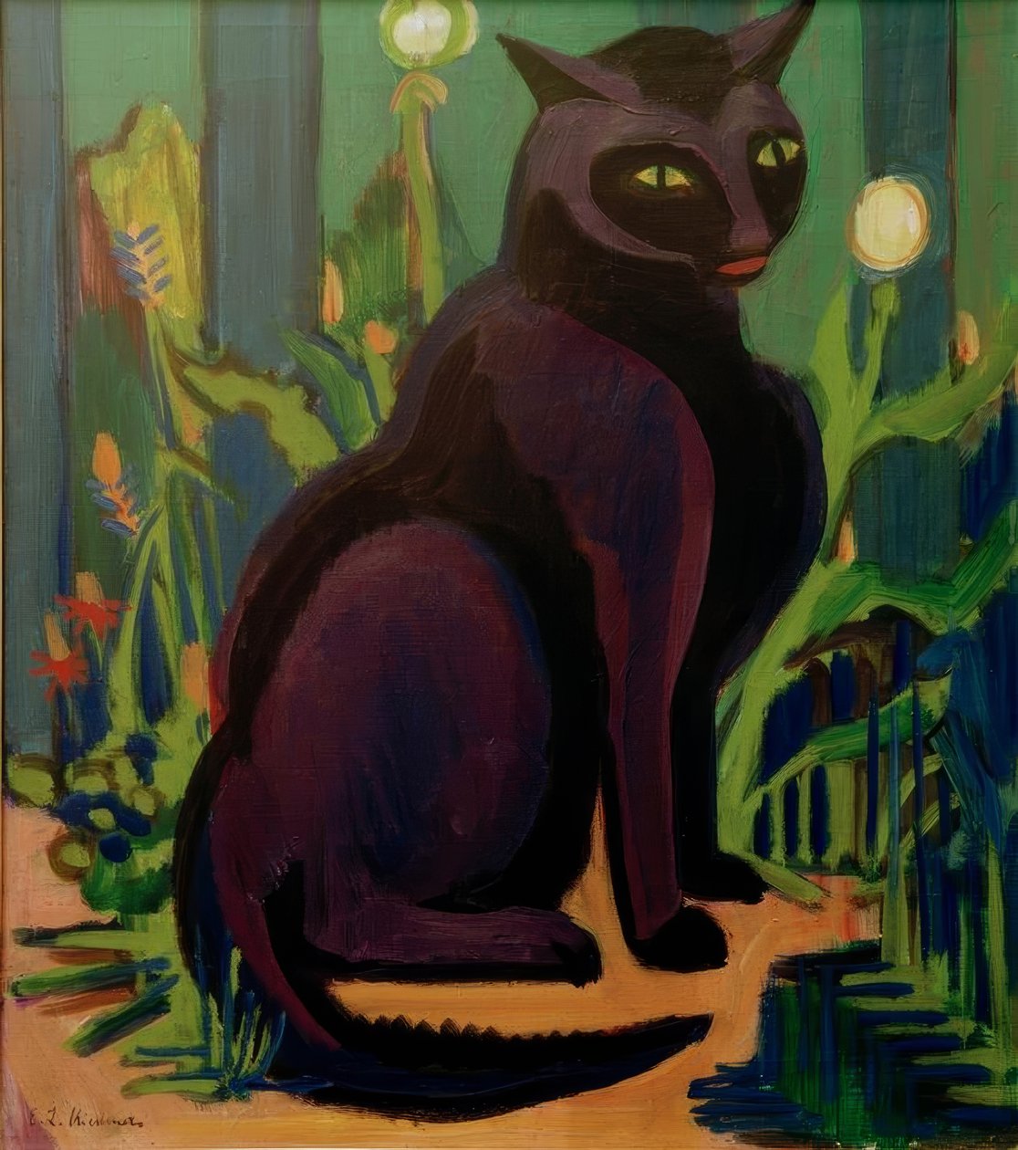 Schwarzer Kater (Kater Bobby) tekijältä Ernst Ludwig Kirchner