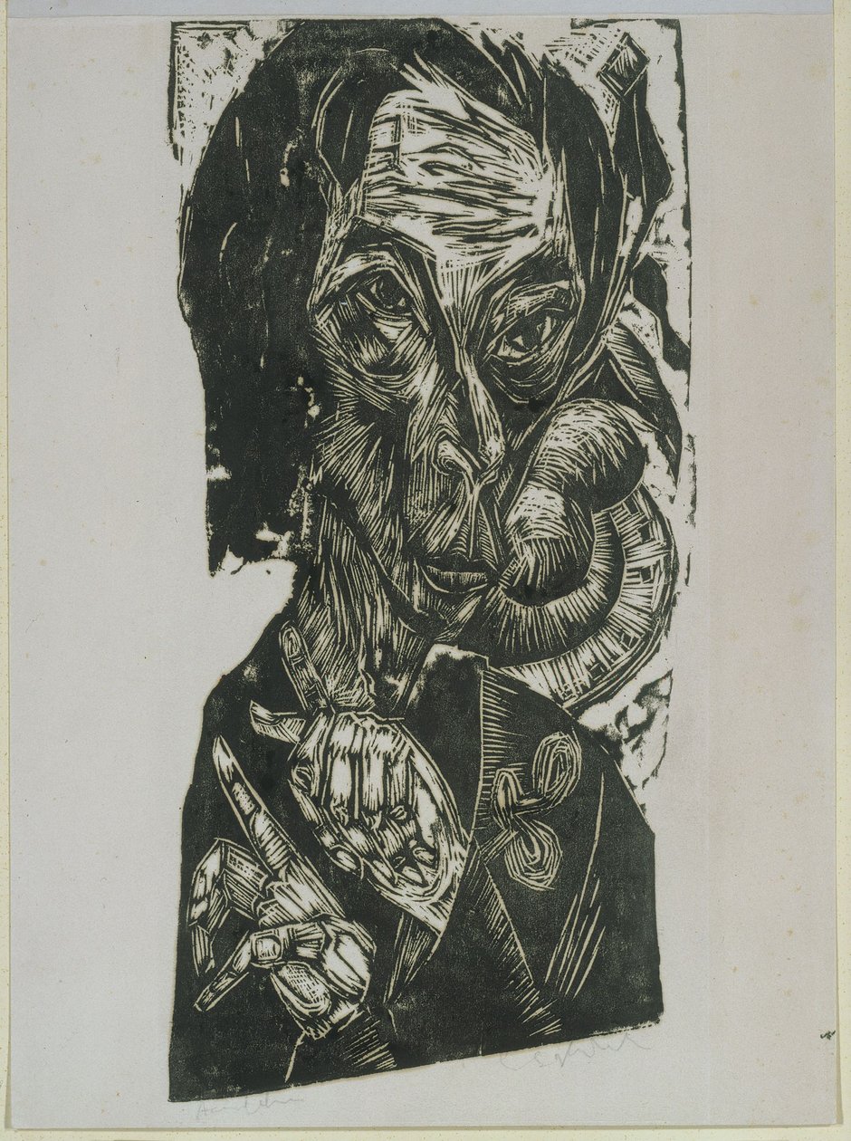Omakuva tekijältä Ernst Ludwig Kirchner