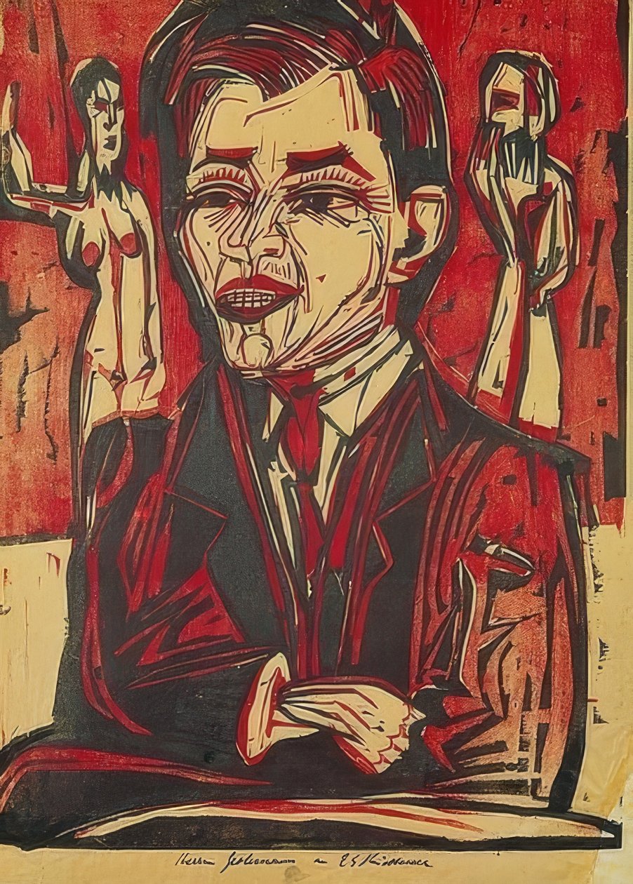 Omakuva tekijältä Ernst Ludwig Kirchner
