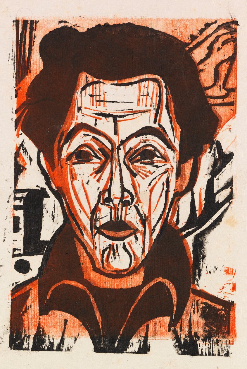Autoretrat, 1926. finlandès tekijältä Ernst Ludwig Kirchner