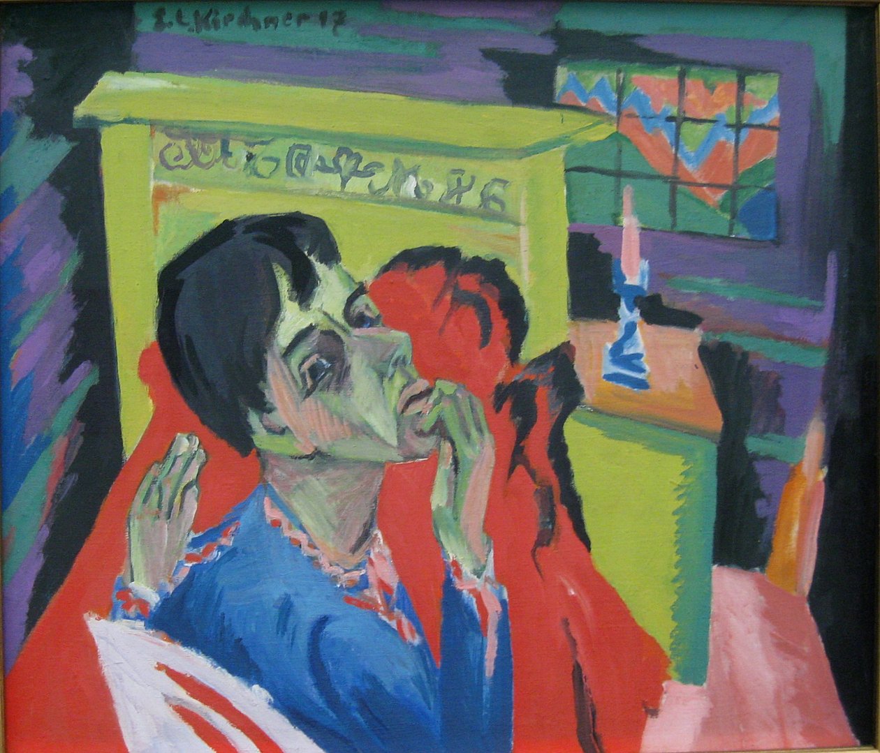 Omakuva sairaana miehenä tekijältä Ernst Ludwig Kirchner