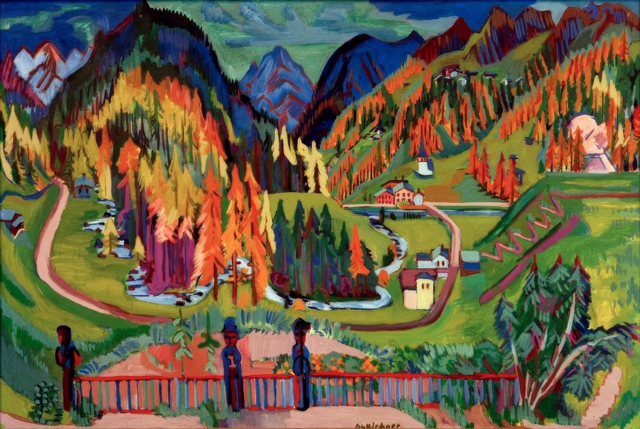 Sertigin laakso syksyllä tekijältä Ernst Ludwig Kirchner