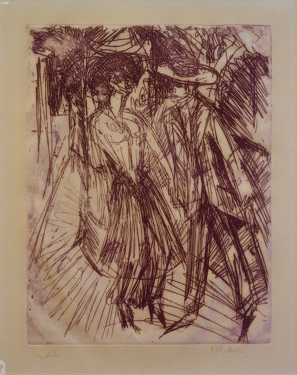 Tarjoaa cocottea tekijältä Ernst Ludwig Kirchner