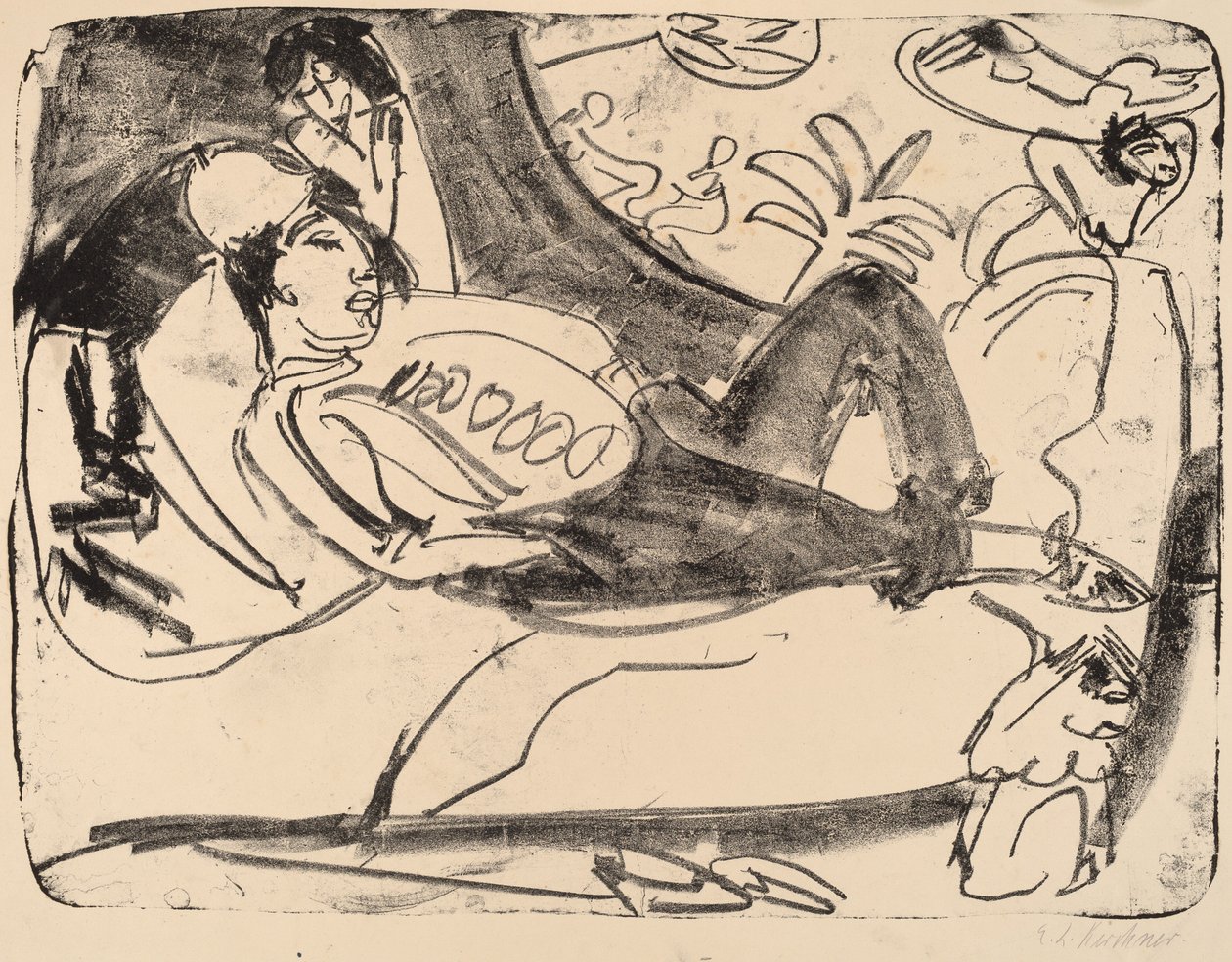 Siesta tekijältä Ernst Ludwig Kirchner