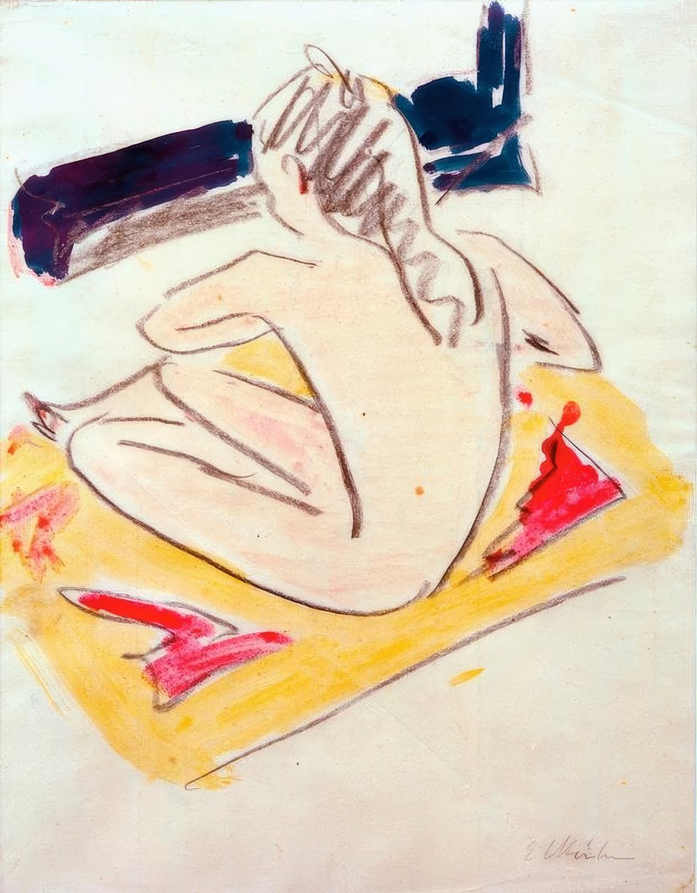 Istuu Fränzi tekijältä Ernst Ludwig Kirchner