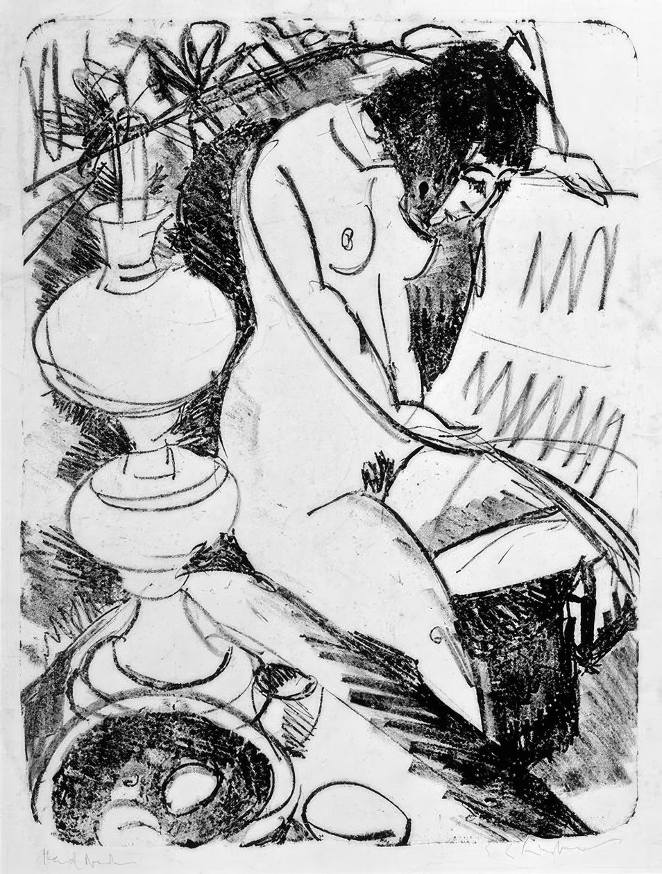 Istuntolukuesitys tekijältä Ernst Ludwig Kirchner