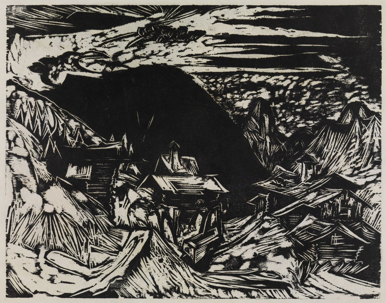 Stafelalp, Altein ja Tinzenhorn tekijältä Ernst Ludwig Kirchner