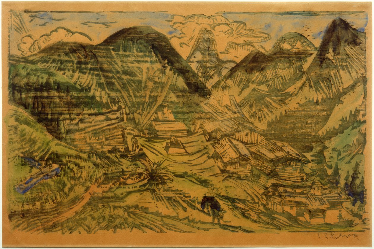 Stafelalp mit Tinzenhorn tekijältä Ernst Ludwig Kirchner
