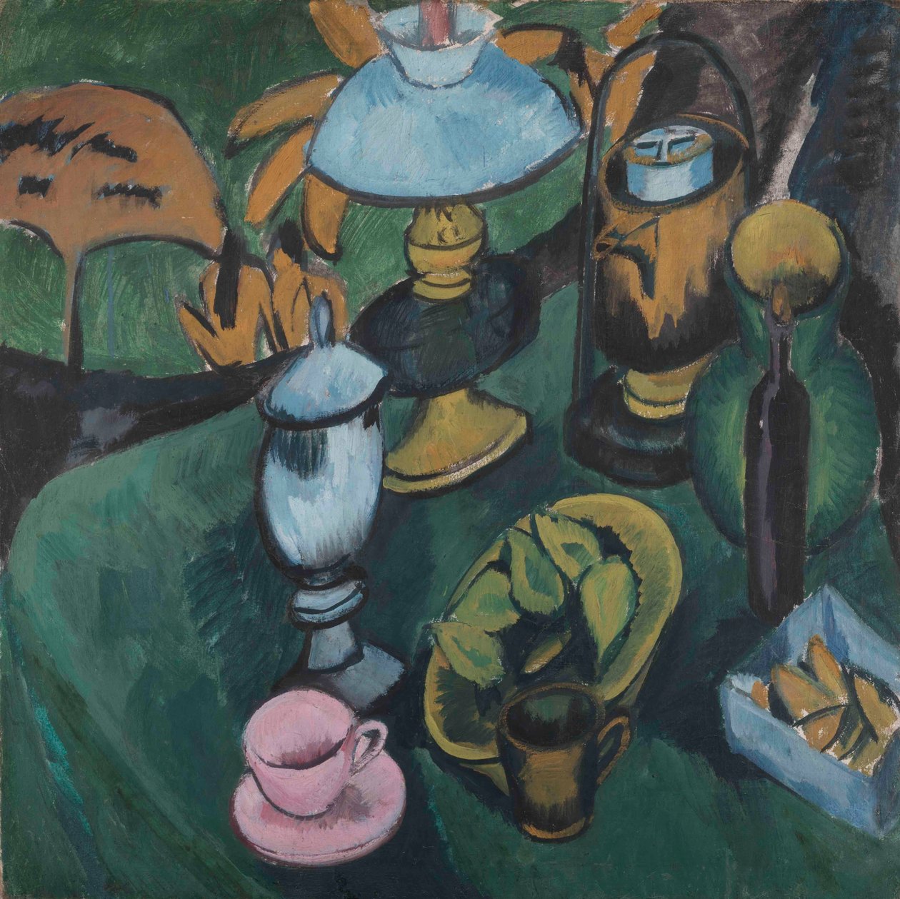 Asetelma lampun kanssa, 1912. tekijältä Ernst Ludwig Kirchner