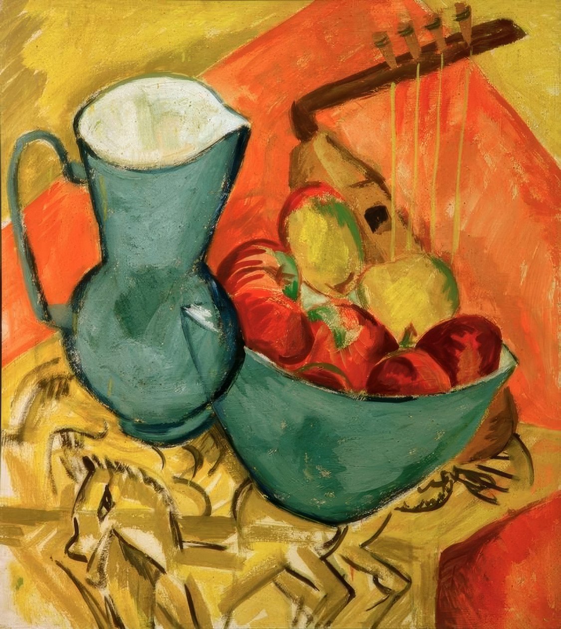 Stilleben mit Krug tekijältä Ernst Ludwig Kirchner