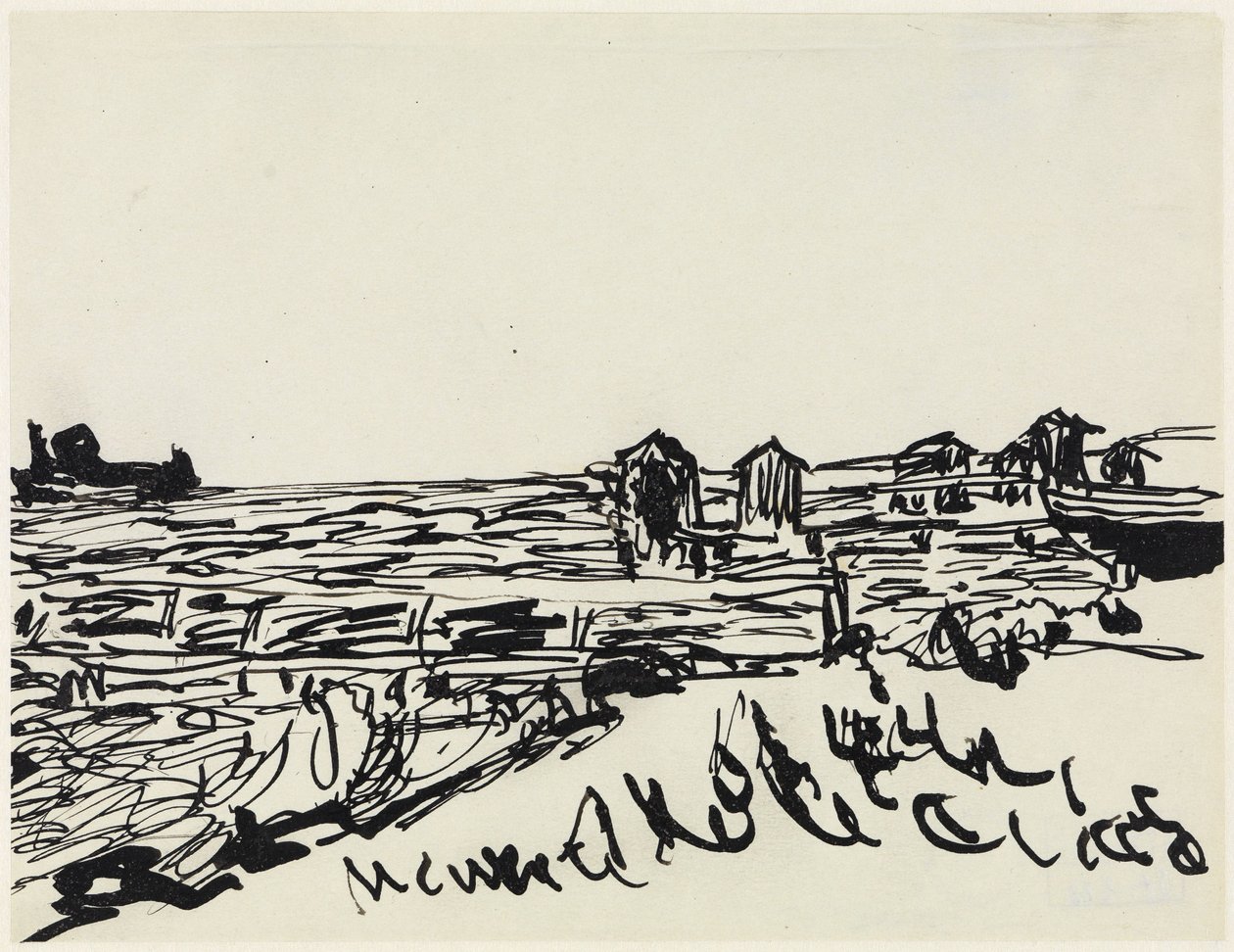 Ranta ja uimavaunut tekijältä Ernst Ludwig Kirchner