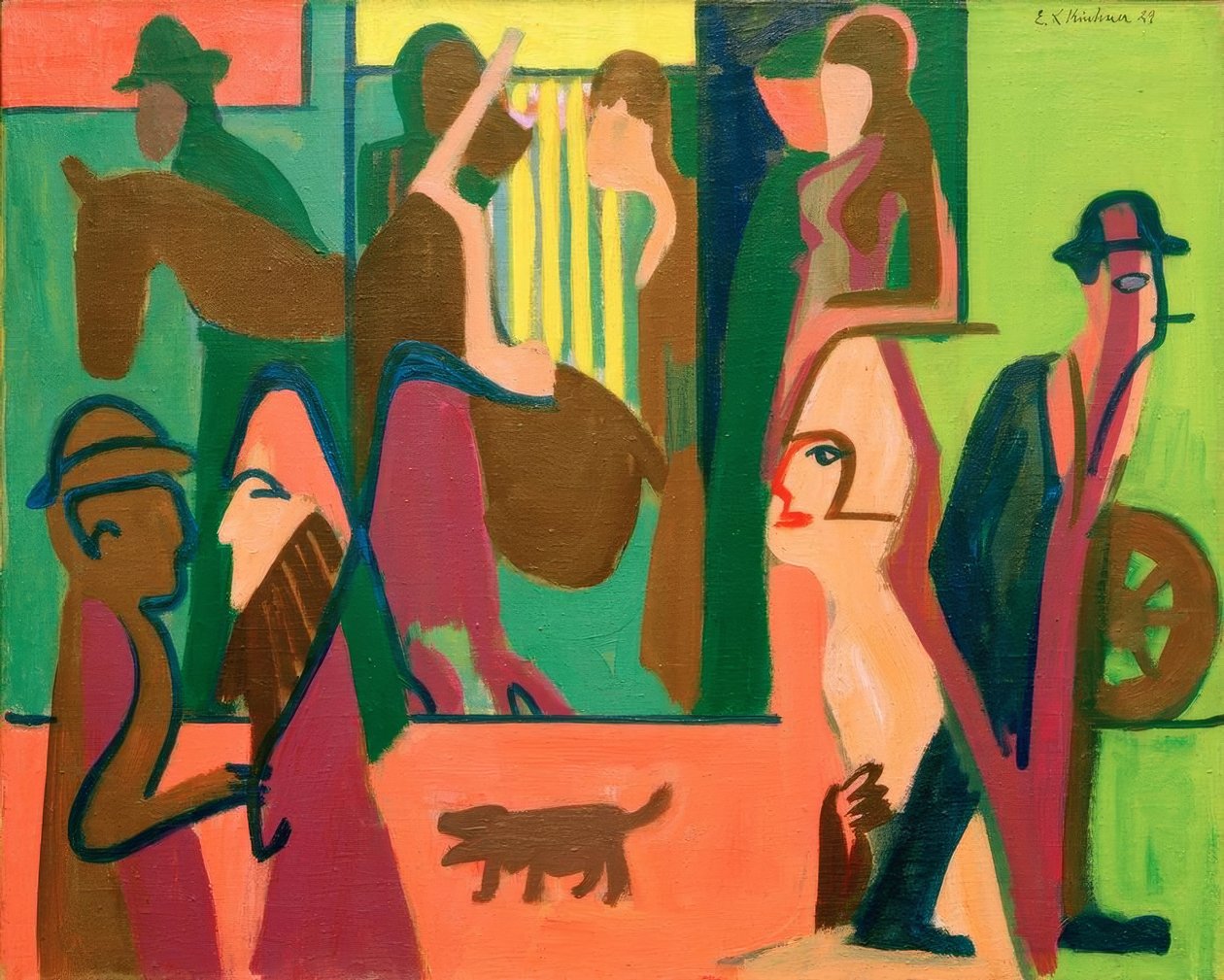 Tie iltahämärässä tekijältä Ernst Ludwig Kirchner