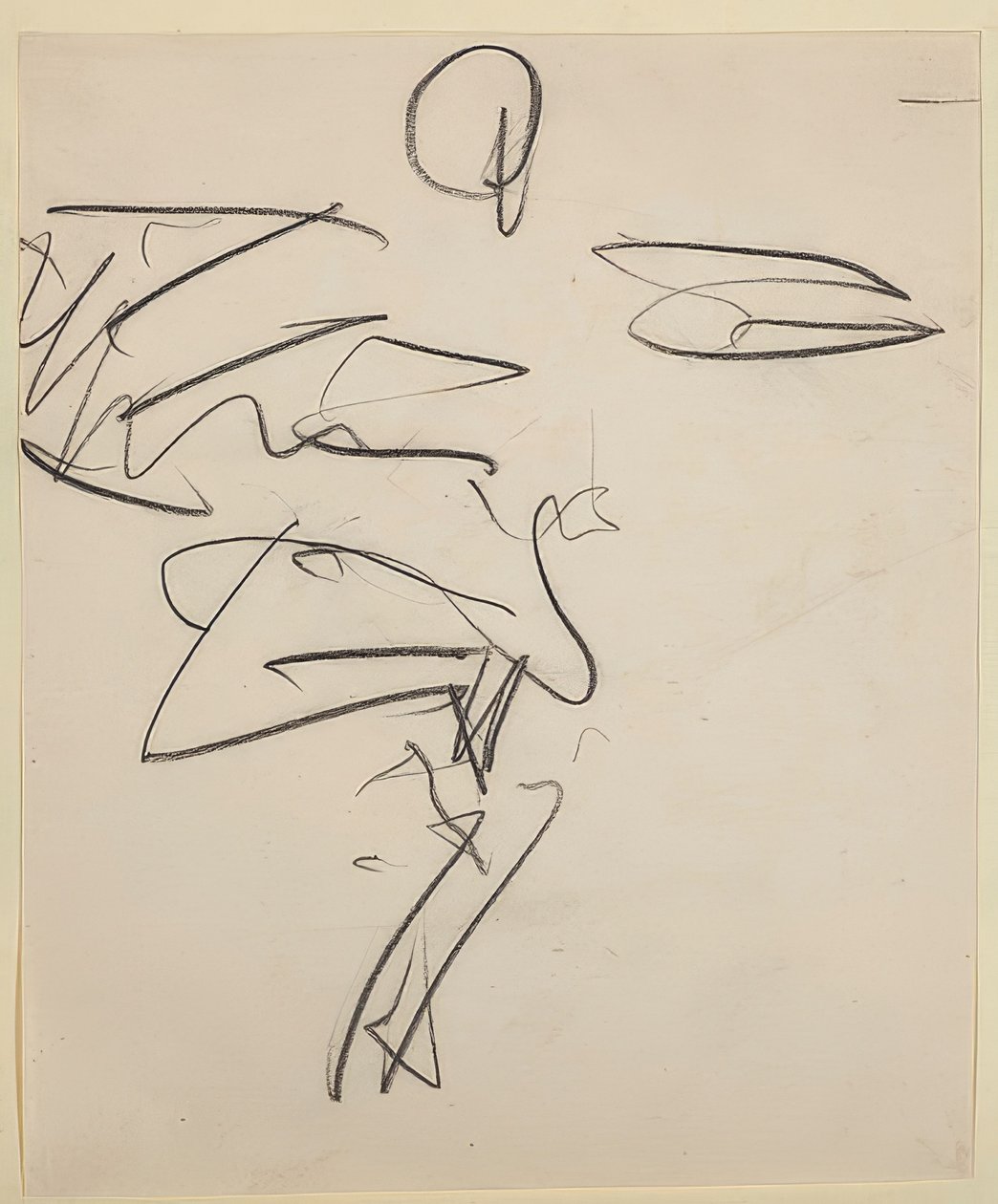 Tanssija. 1910/11 Luonnoskirja Folkwang Bl. 25 tekijältä Ernst Ludwig Kirchner