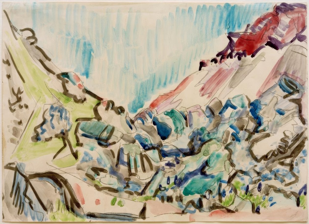 Tarinaosasto Davosissa tekijältä Ernst Ludwig Kirchner