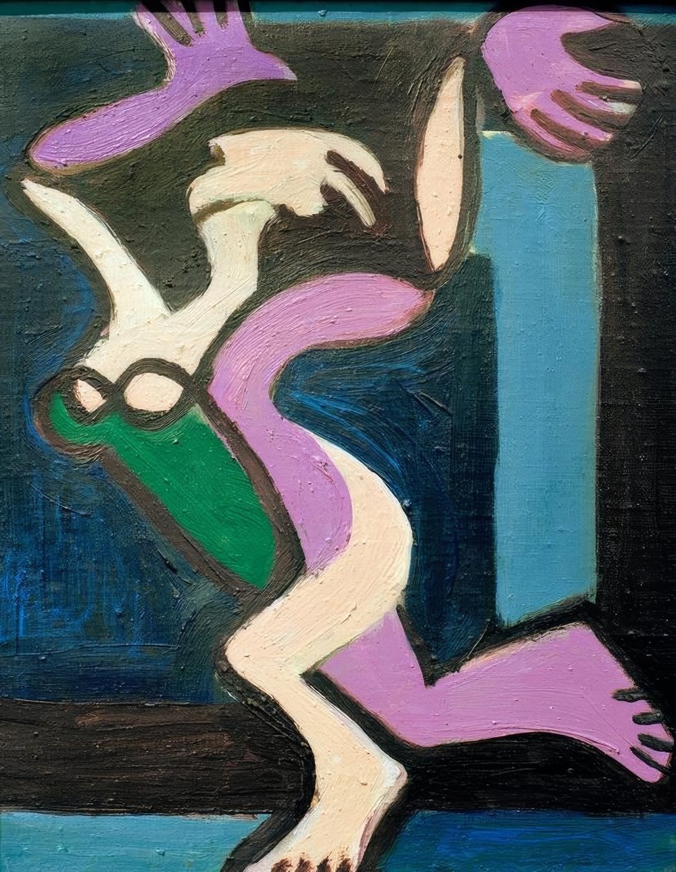 Tanssiva nainen, Gret Palucca tekijältä Ernst Ludwig Kirchner