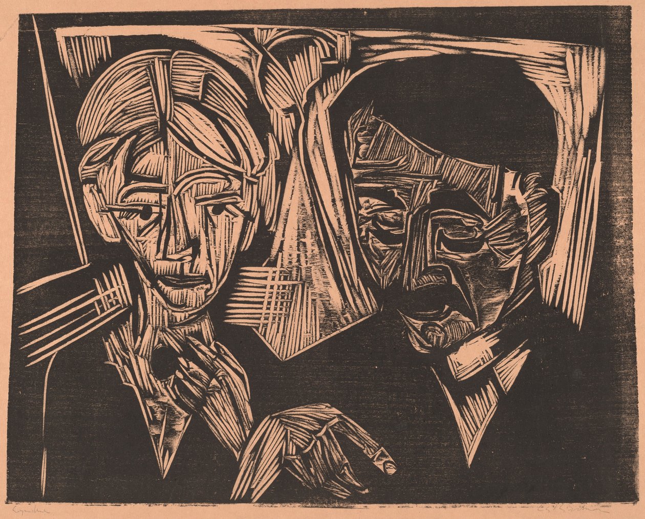 Aviopari Müller tekijältä Ernst Ludwig Kirchner
