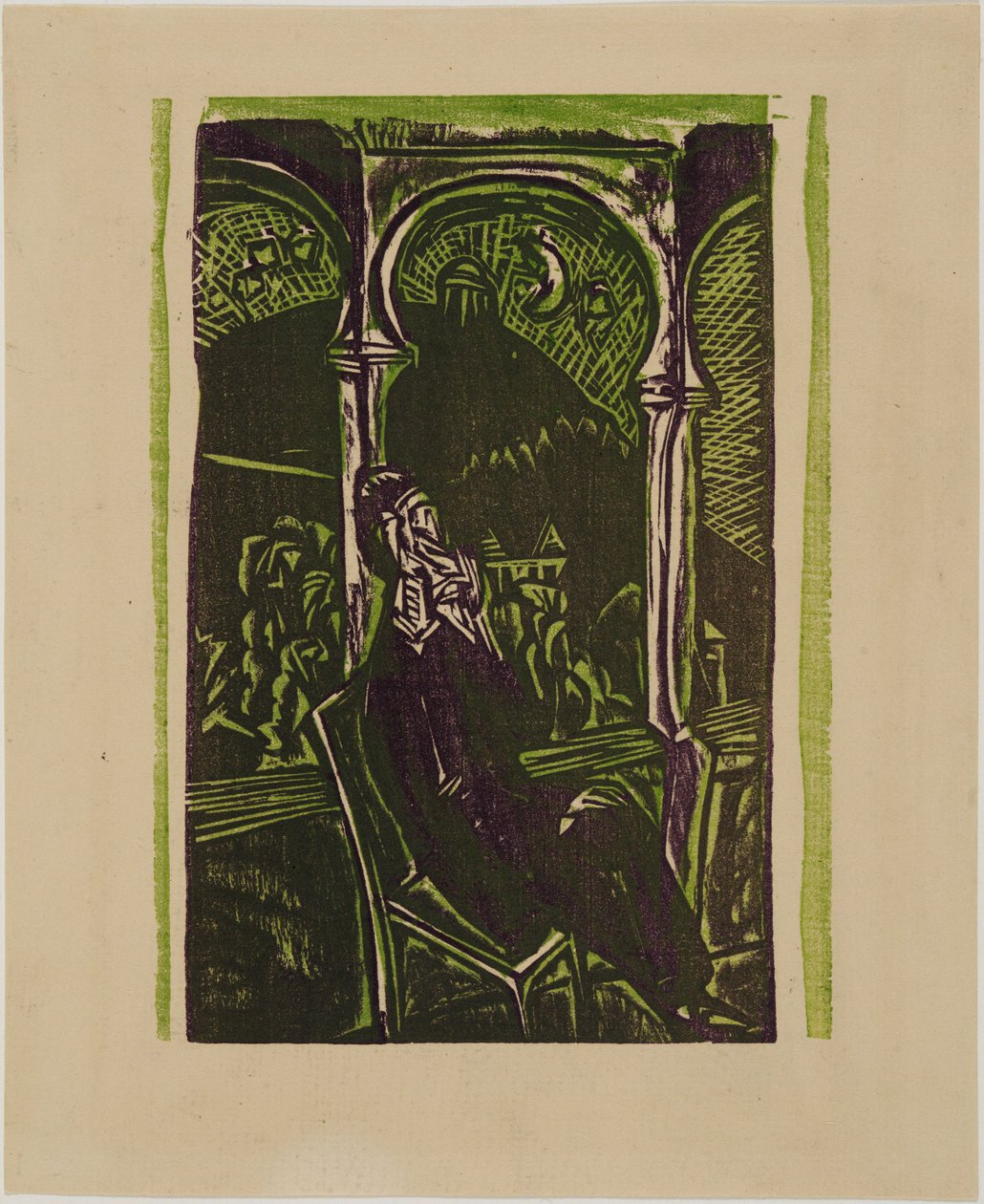 Unelmoiva mies - Botho Graef istumassa parvekkeellaan Jenassa tekijältä Ernst Ludwig Kirchner