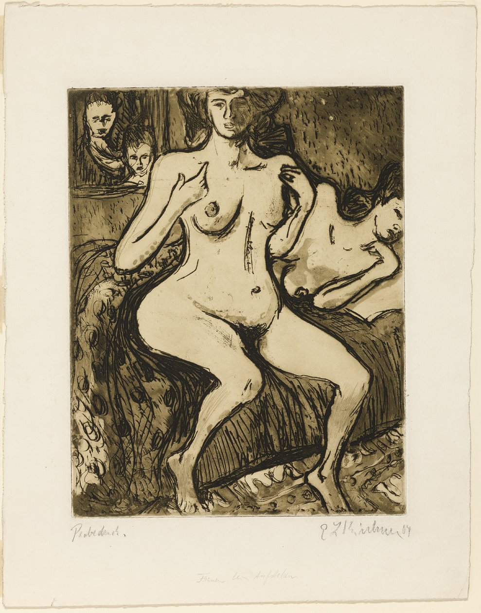 Kaksi siskoa tekijältä Ernst Ludwig Kirchner