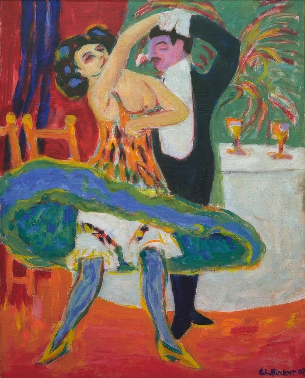 Varieté (englantilainen tanssipari) tekijältä Ernst Ludwig Kirchner