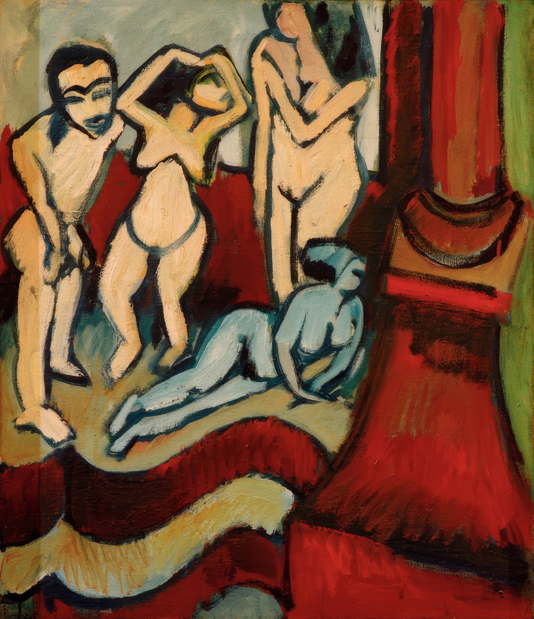 Neljä puuveistosta tekijältä Ernst Ludwig Kirchner
