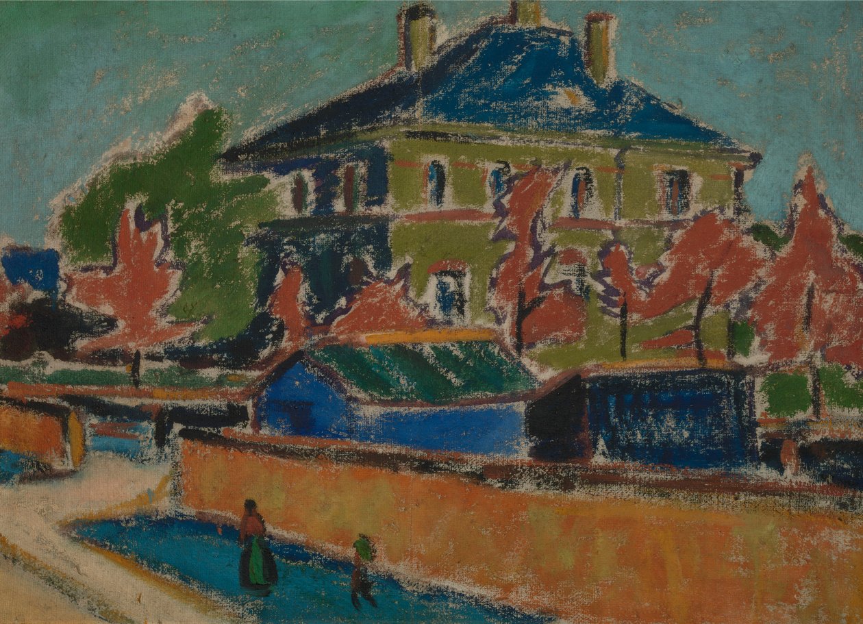 Huvila Dresdenissä tekijältä Ernst Ludwig Kirchner