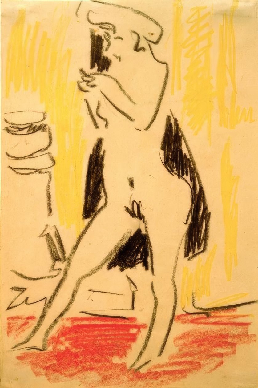Weibliches Modell tekijältä Ernst Ludwig Kirchner