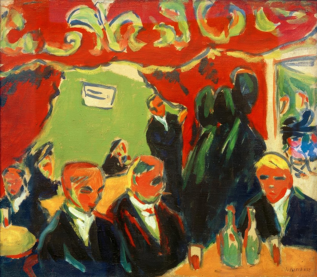 Weinstube tekijältä Ernst Ludwig Kirchner