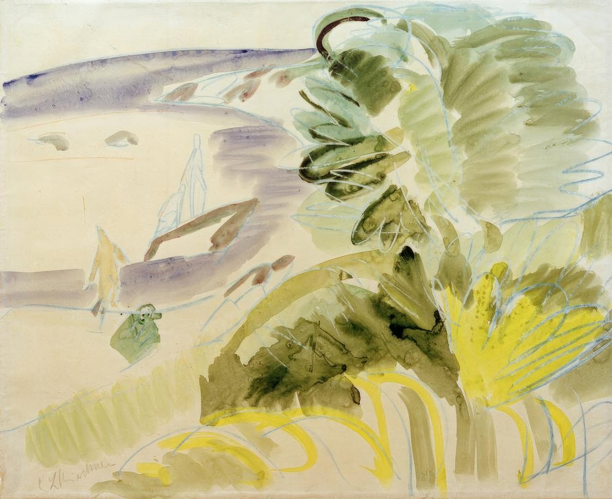 Valkoinen ranta tekijältä Ernst Ludwig Kirchner