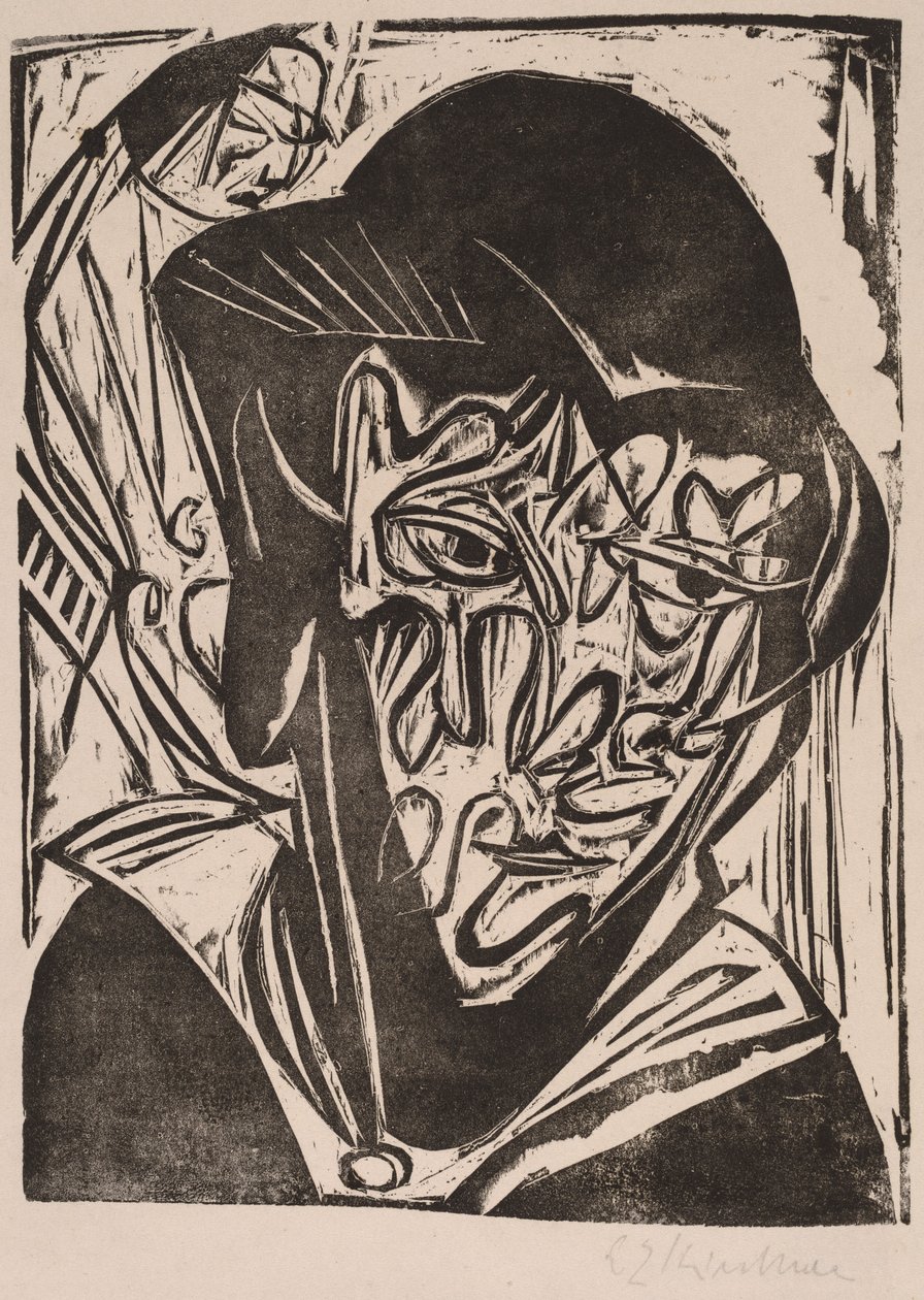 Nainen hunnulla tekijältä Ernst Ludwig Kirchner