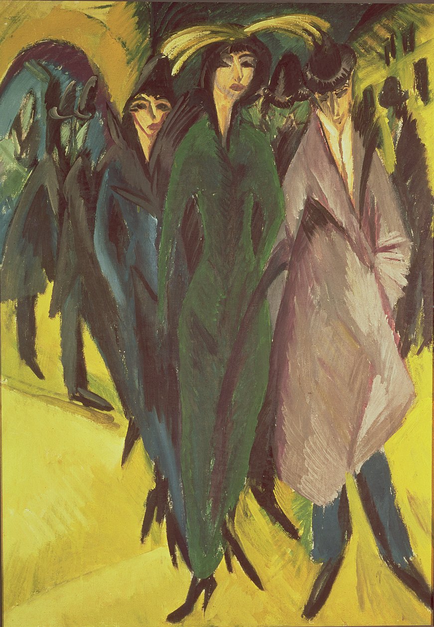 Naiset kadulla tekijältä Ernst Ludwig Kirchner