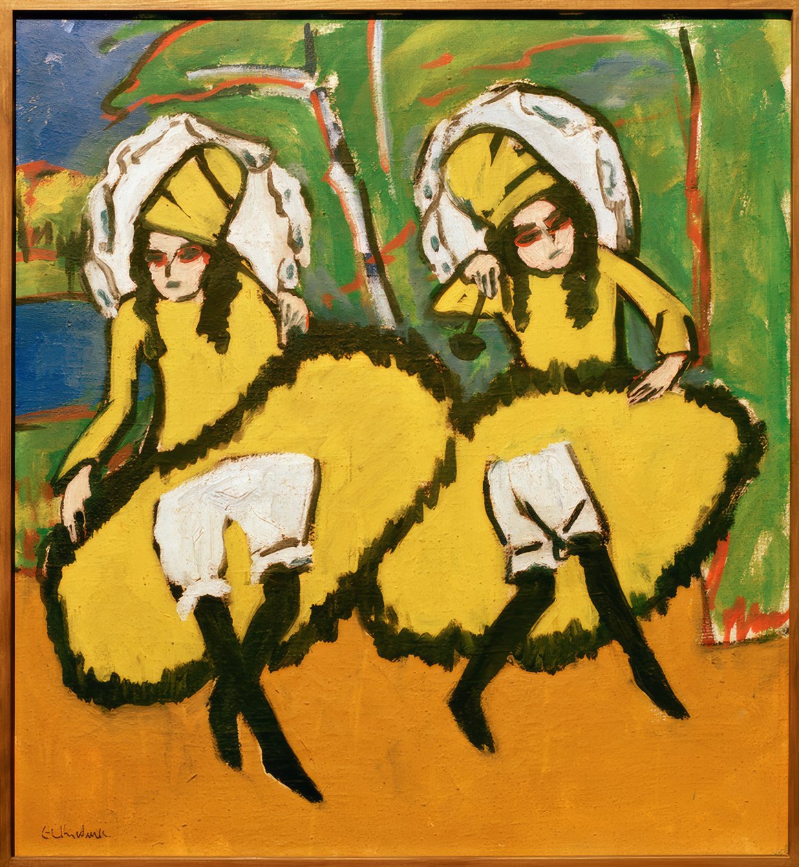 Kaksi tanssijaa tekijältä Ernst Ludwig Kirchner