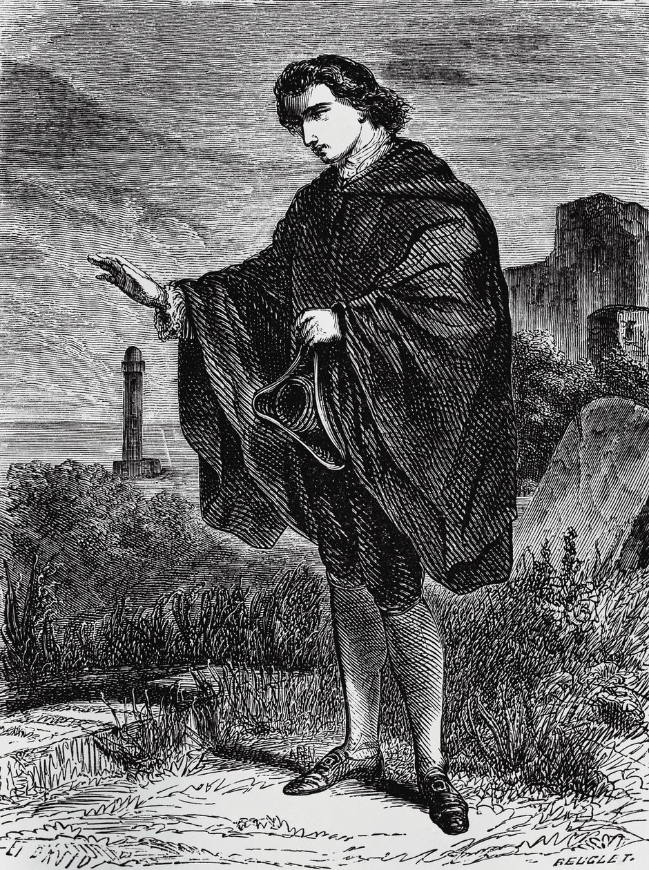Kuvitus Entailille, Ernst Theodor Amadeus Hoffmannin (1776-1822) novelli, kaiverrus tekijältä Ernst Theodor Amadeus Hoffmann