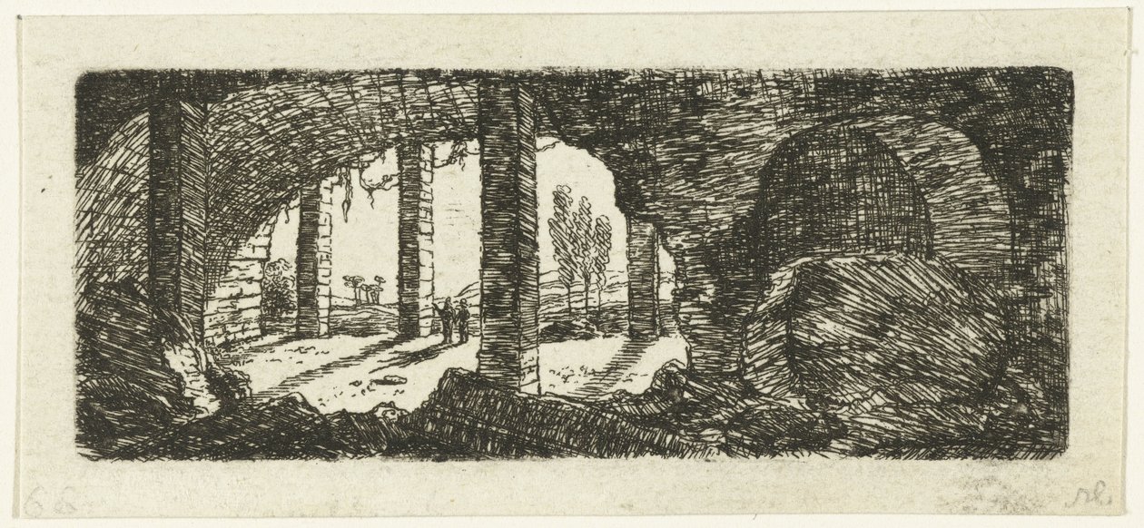 Fort Sint-Pieterin rauniot lähellä Maastrichtia tekijältä Ernst Willem Jan Bagelaar