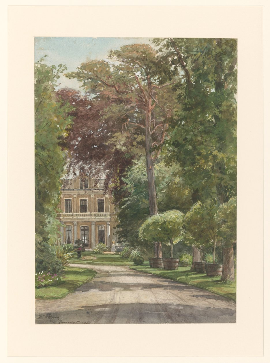 Spaarnhoutin ulkopuolella tekijältä Ernst Witkamp (signed by artist)