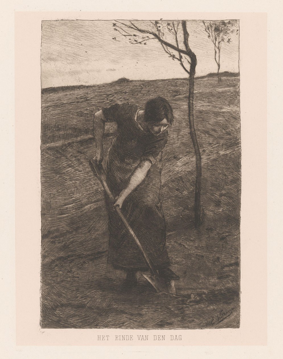 luova nainen tekijältä Ernst Witkamp (signed by artist)