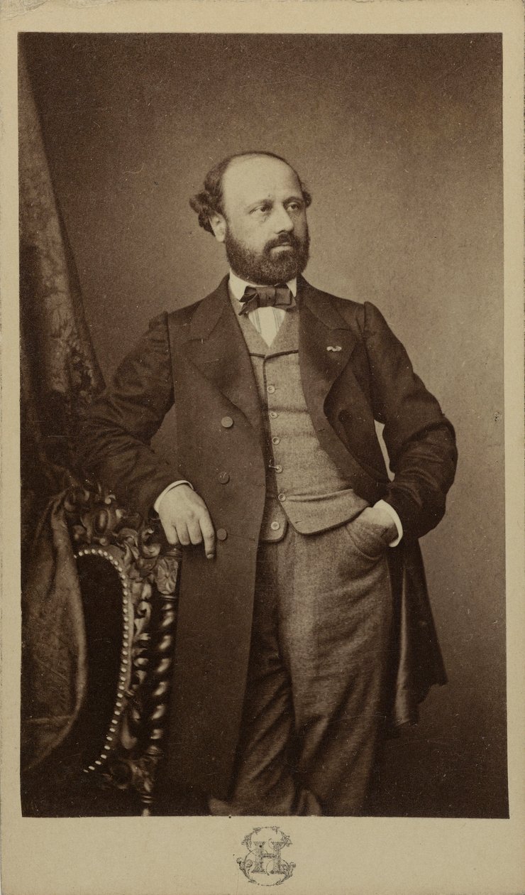 Muotokuva säveltäjä François Bazinista 1816-1878, noin 1760. tekijältä Erwin Hanfstaengl