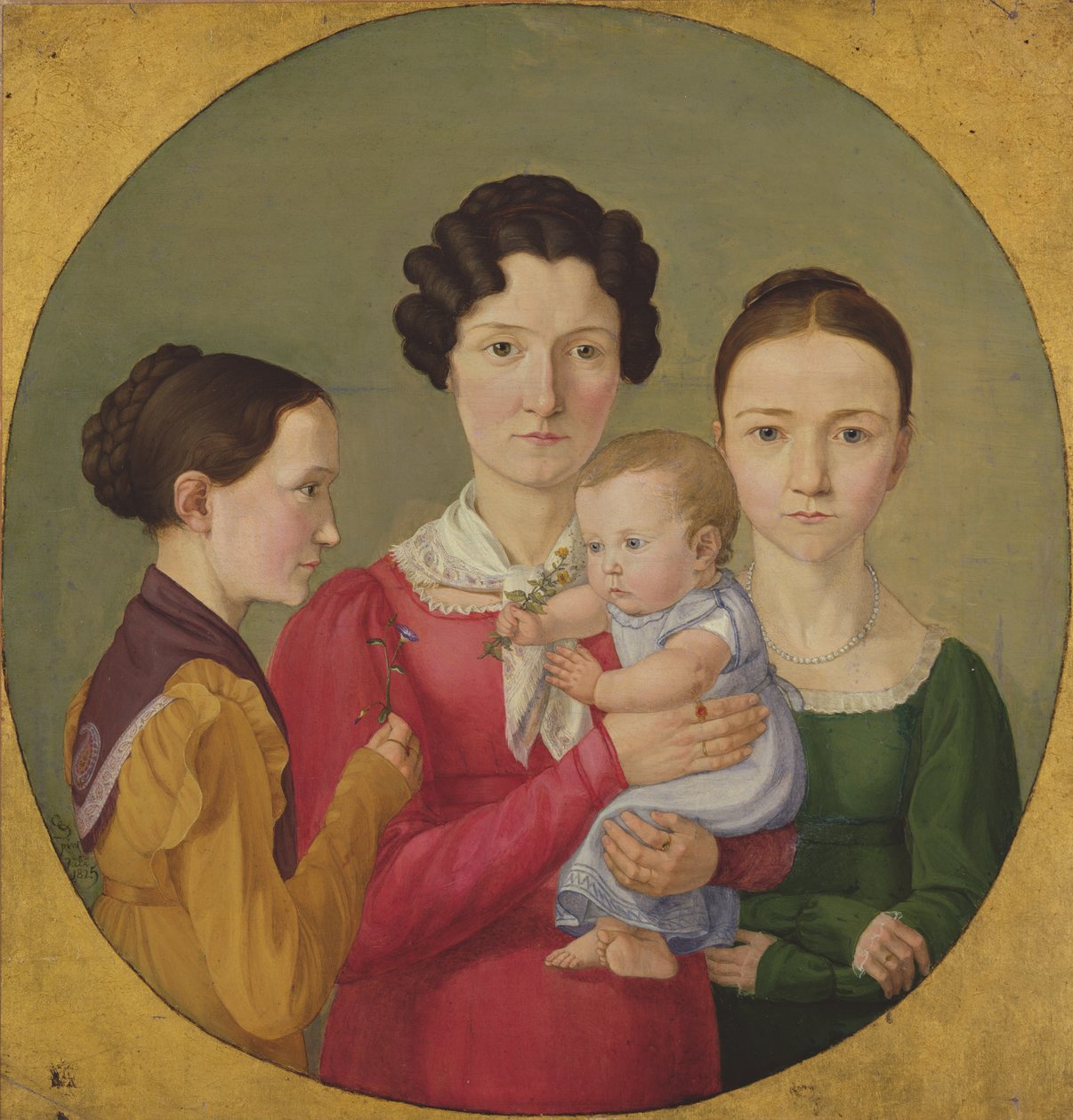 Sisaret Malvine (1811-85), Hermine (1801-52), Adelheid (1824-82) ja Ida Speckter (1809-94), 1825 tekijältä Erwin Speckter
