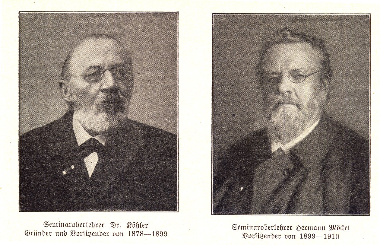 Die ersten Vorsitzenden des Erzgebirgsverein Köhler und Möckel tekijältä Erzgebirgsverein