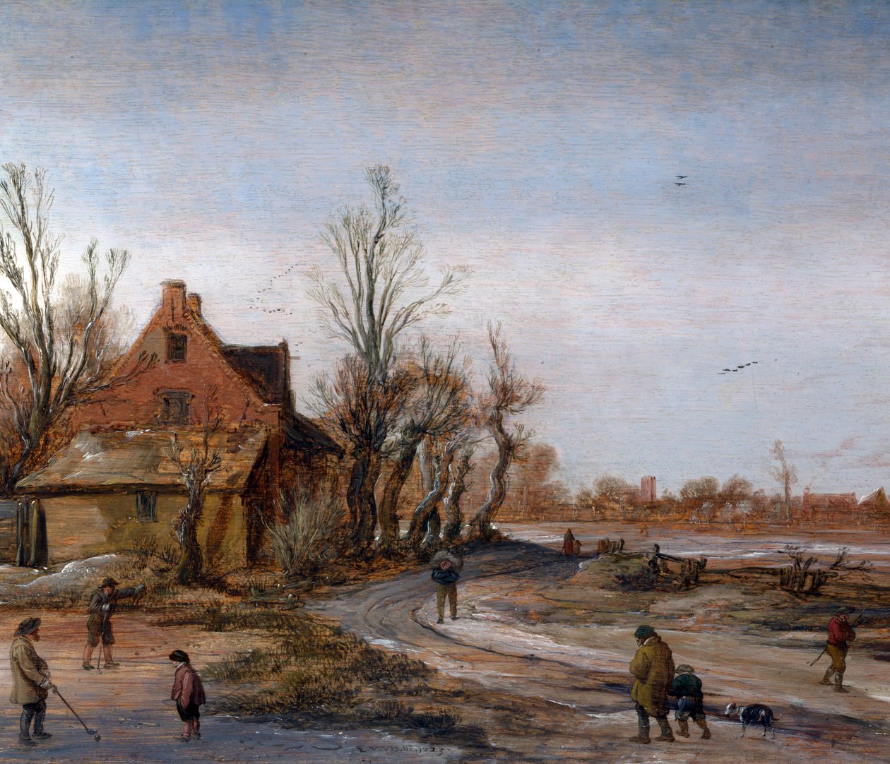 Talvimaisema, 1623 tekijältä Esaias van de Velde