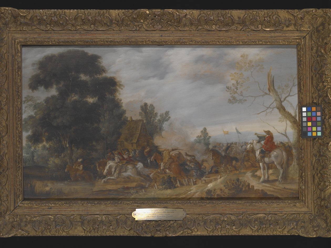 The Skirmish (öljy puulle) tekijältä Esaias I van de Velde