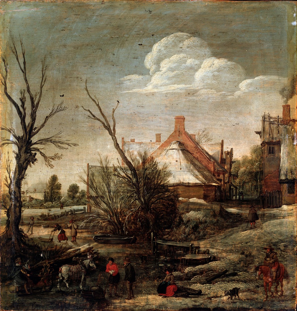 Talvi, 1700-luku tekijältä Esaias van de Velde
