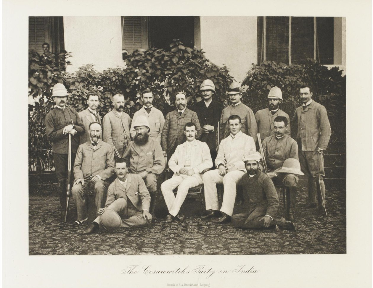 Venäjän Tsarevitš Nikolai Aleksandrovitš vierailee Intiassa, 1891 tekijältä Esper Esperovich Ukhtomsky