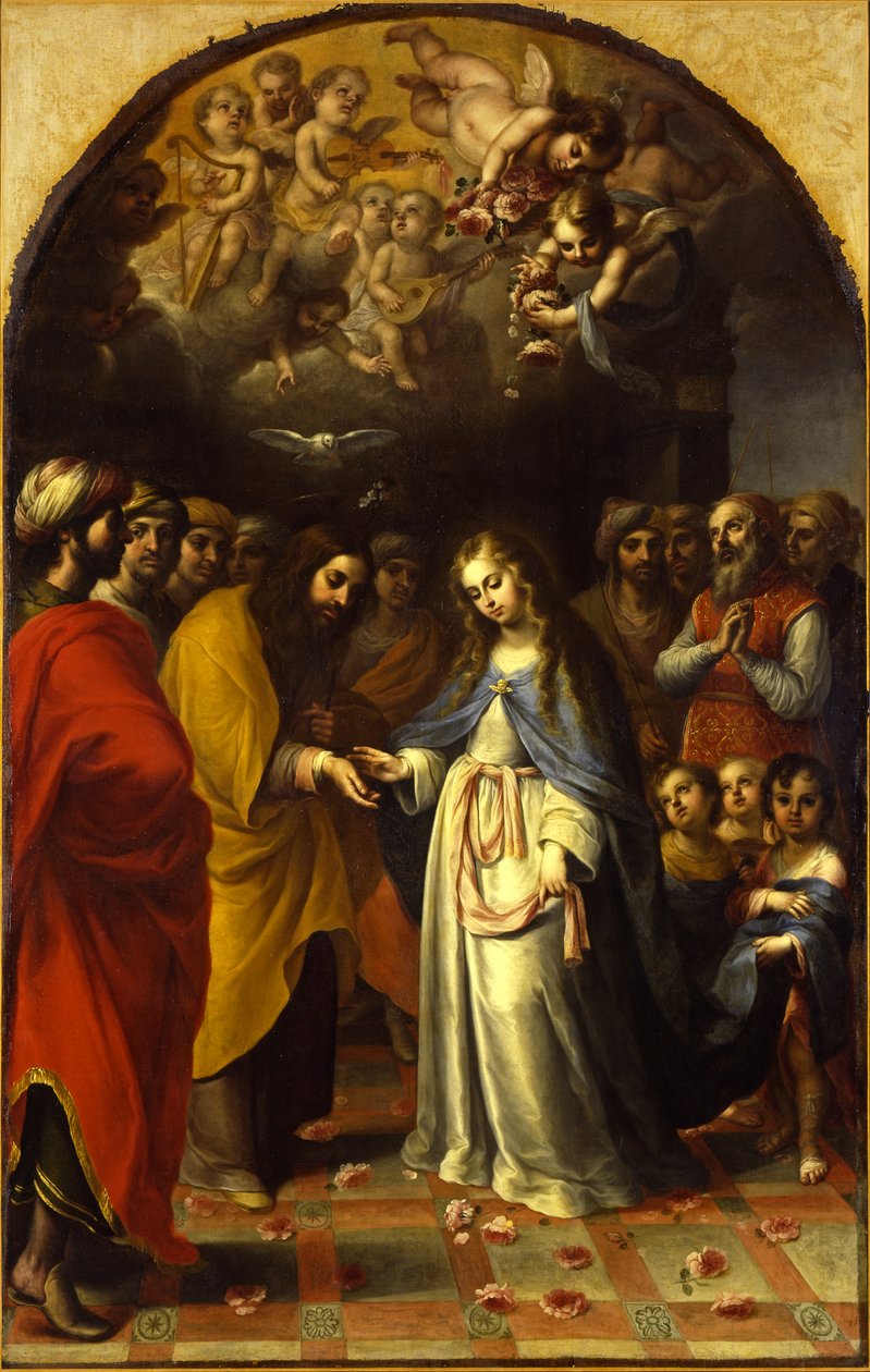 Neitsyen häät, noin 1693 tekijältä Esteban Márquez de Velasco