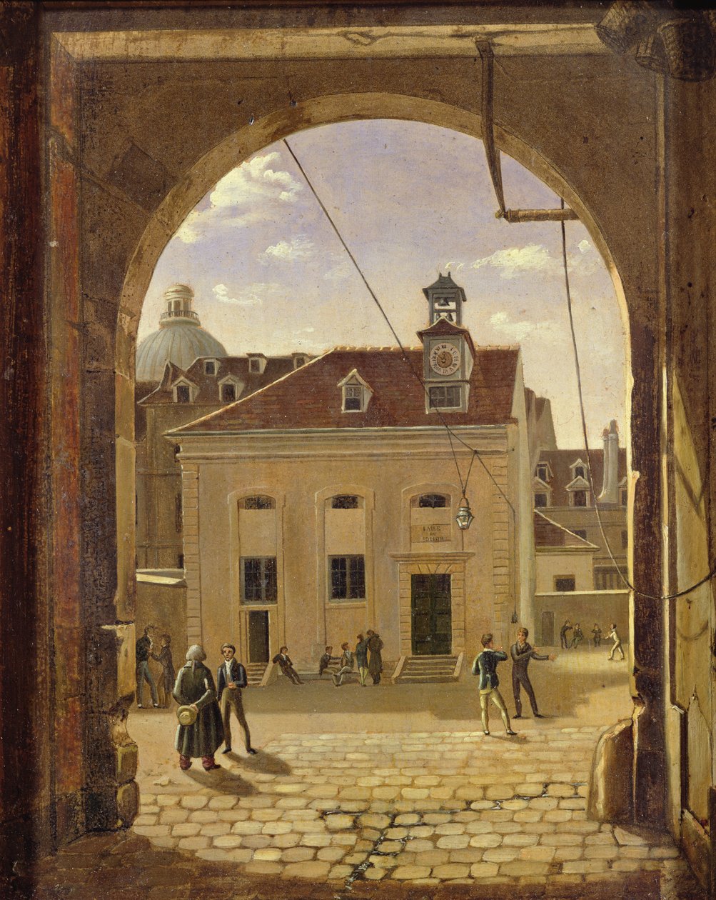 Institution Sainte-Barbe, Rue de Reims, vuonna 1824 tekijältä Etienne Bouhot