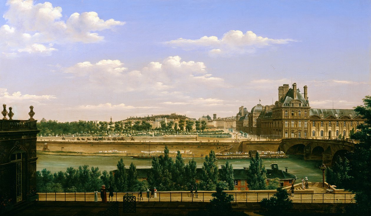 Näkymä puutarhaan ja Tuileries