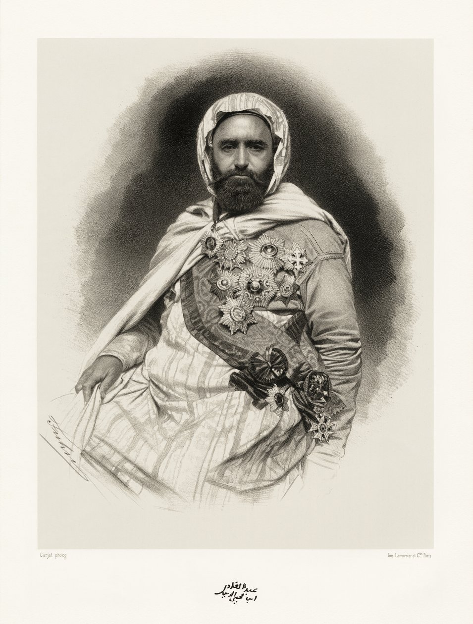 Abd-El-Kader, 1865-66 tekijältä Etienne Carjat